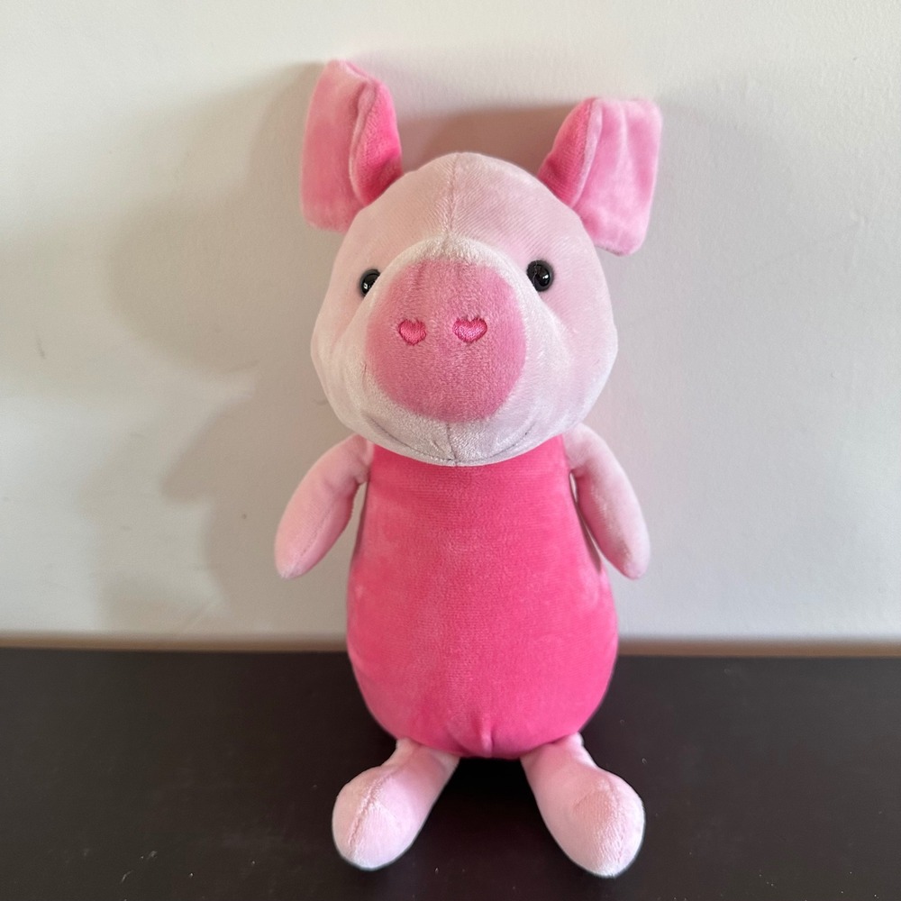 New Olivia Plush Pig Stuffed Animal Toy Aurora 12" Velvety Soft Heart Nose